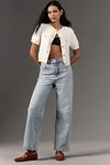 Thumbnail View 1: The Austyn High-Rise Wide-Leg Jeans by Pilcro: Uncuffed Pearl Edition