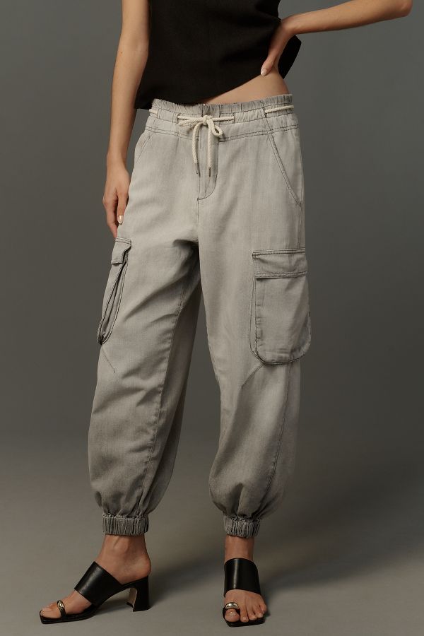 Slide View: 3: Pilcro Hochbund Cargo Jogger Jeans