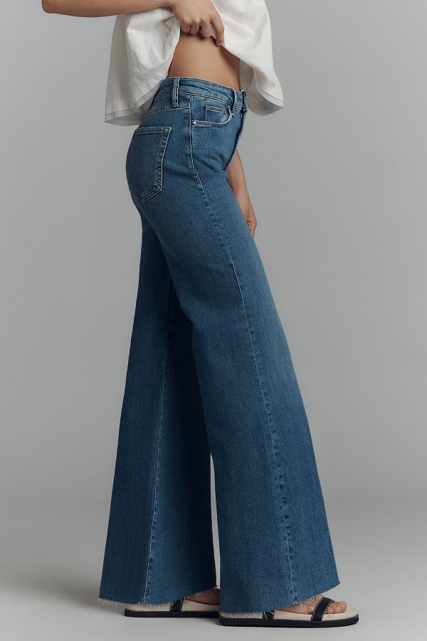 Vista diapositiva: 4: Pilcro High-Rise Straight-Leg Fray Jeans