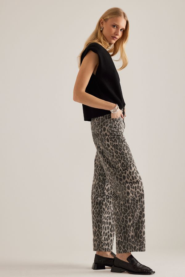 Slide View: 3: Damson Madder Drew Leopard Cargo Jeans