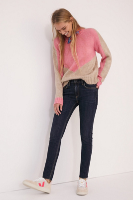 jax distressed high rise jeans