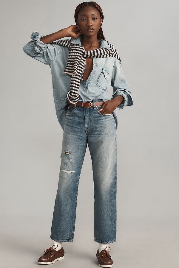 Slide View: 1: Denimist Lindsay High-Rise Slim-Leg Jeans