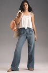 Thumbnail View 1: AMO Matilda Trouser Mid-Rise Wide-Leg Jeans