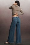 Thumbnail View 3: AMO Edith Trouser Mid-Rise Wide-Leg Jeans