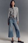 Thumbnail View 1: Good American x Anthropologie Good Waist High-Rise Palazzo Crop Jeans