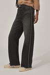 Thumbnail View 2: Le Jean Nomad Beaded Tux High-Rise Wide-Leg Jeans