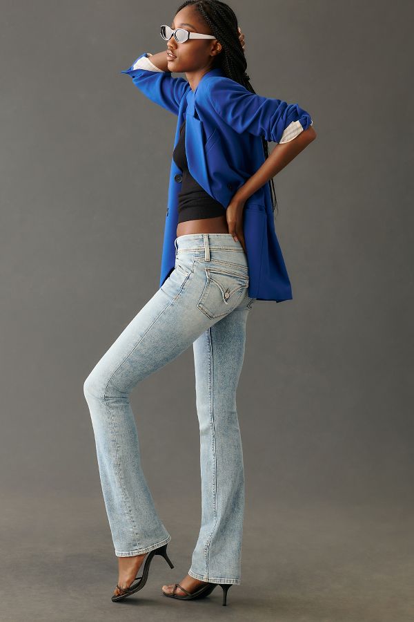 Slide View: 3: Hudson Petite Beth Mid-Rise Bootcut Jeans