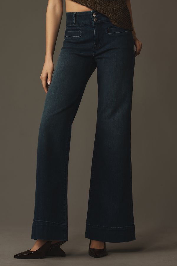 Slide View: 2: Fidelity Denim Aloe Mid-Rise Flare Jeans