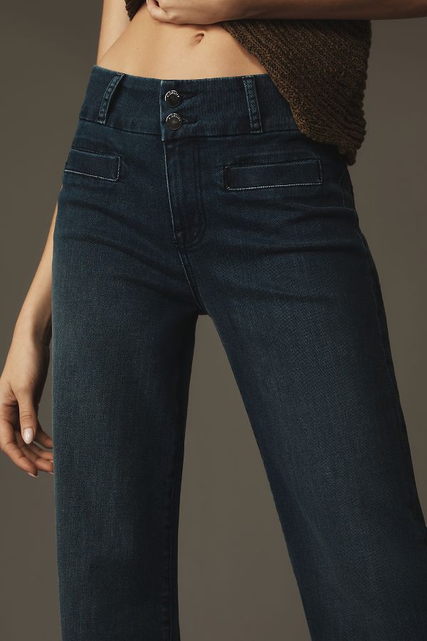 Slide View: 5: Fidelity Denim Aloe Mid-Rise Flare Jeans