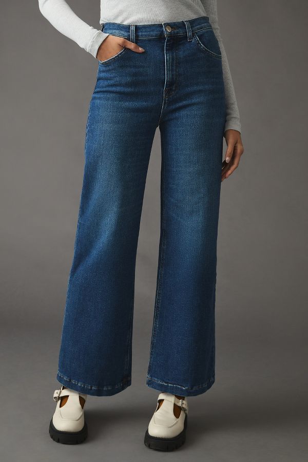 Slide View: 2: Current/Elliott The Pioneer Wide-Leg Jeans