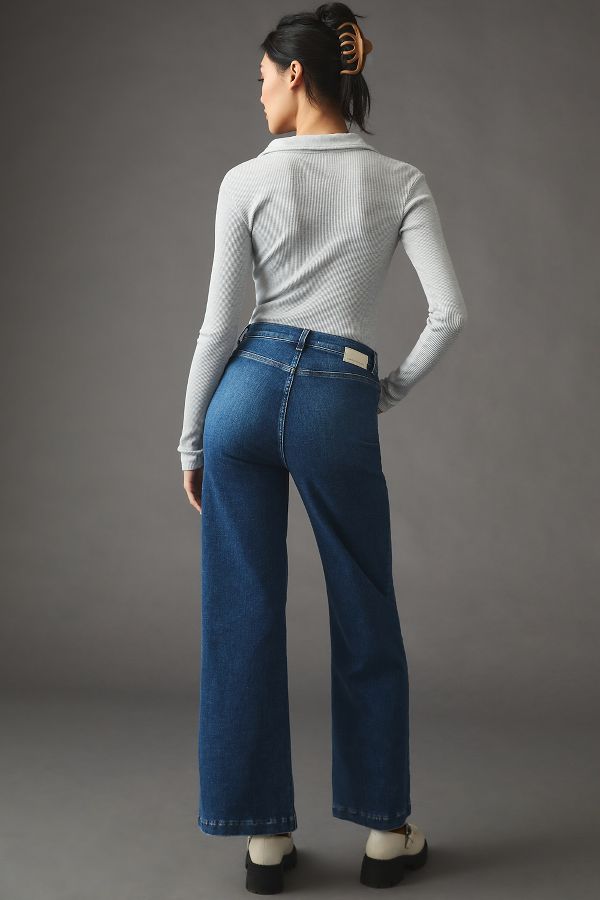 Slide View: 4: Current/Elliott The Pioneer Wide-Leg Jeans