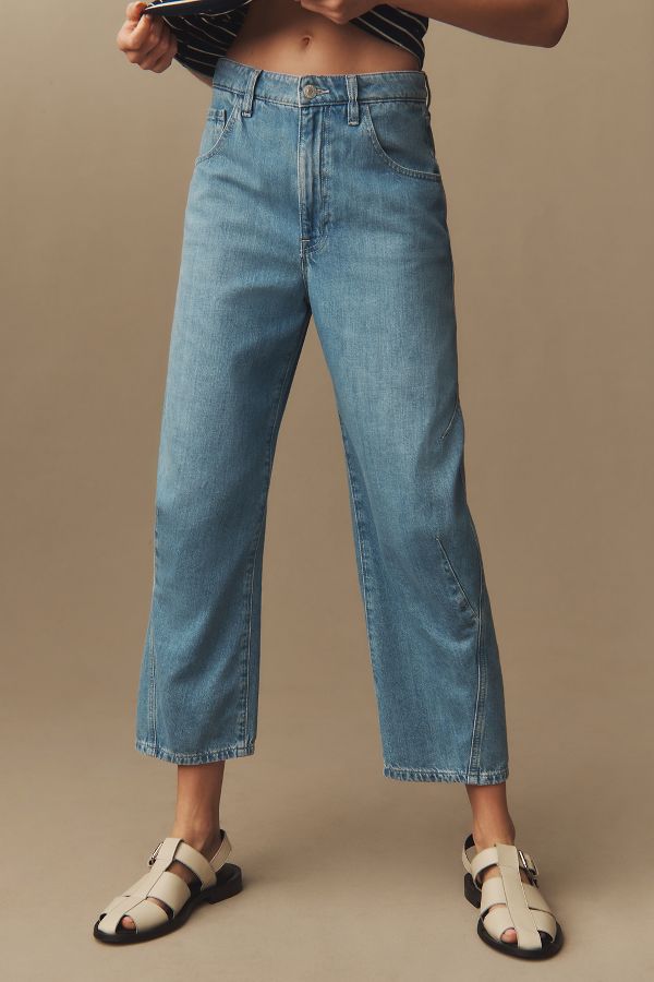 Slide View: 2: Current/Elliott Coppola High-Rise Relaxed-Leg Jeans