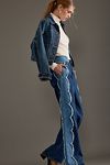 Thumbnail View 6: Seventy + Mochi Ari Scallop Wide-Leg Jeans