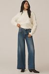 Thumbnail View 3: Seventy + Mochi Gracie Side-Stripe Mid-Rise Wide-Leg Jeans