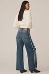 Thumbnail View 5: Seventy + Mochi Gracie Side-Stripe Mid-Rise Wide-Leg Jeans