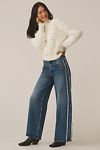 Thumbnail View 1: Seventy + Mochi Gracie Side-Stripe Mid-Rise Wide-Leg Jeans