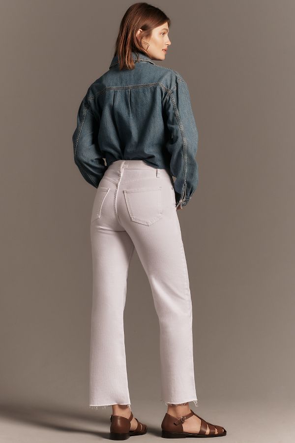 Slide View: 5: FRAME Le Jane Crop High-Rise Straight-Leg Jeans