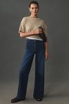 Thumbnail View 1: FRAME Le Slim Palazzo High-Rise Wide-Leg Jeans