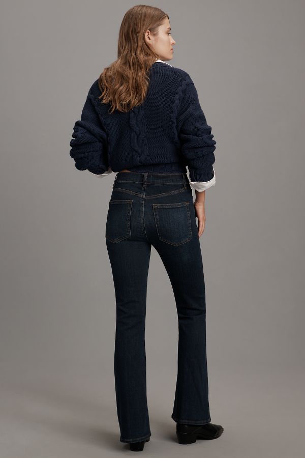 Slide View: 3: FRAME Petite Le Pixie High Flare Jeans