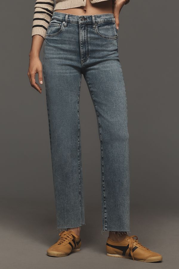 Slide View: 2: FRAME Le Sleek High-Rise Straight-Leg Jeans