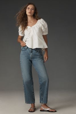 FRAME The Hang Mid-Rise Wide-Leg Jeans