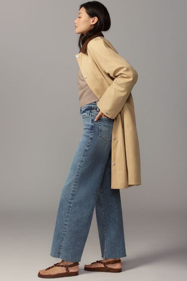 Slide View: 3: FRAME Le Slim Palazzo High-Rise Wide-Leg Jeans