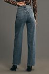 Thumbnail View 5: FRAME The Trapunto High-Rise Straight-Leg Jeans