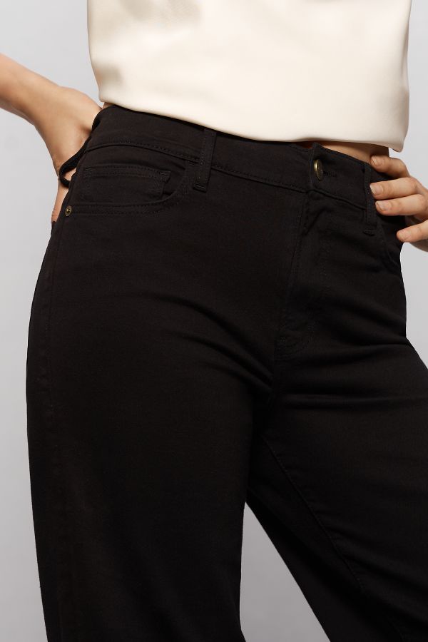 Slide View: 4: FRAME Le Slim Palazzo High-Rise Wide-Leg Jeans