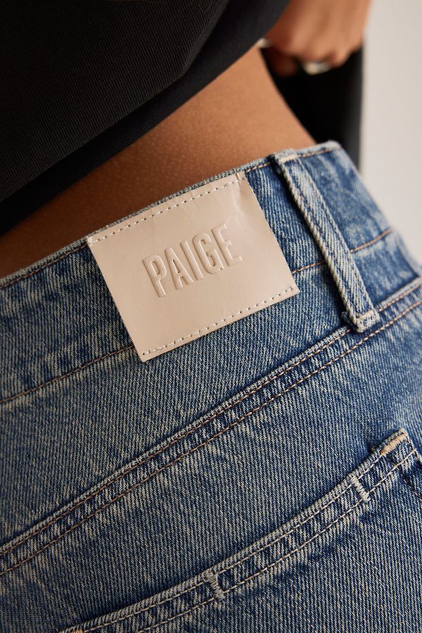 Slide View: 6: Jeans PAIGE Zoey taille haute et jambes larges