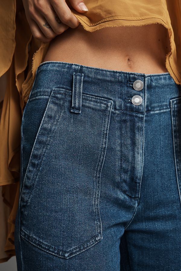 Slide View: 4: The Naomi High-Rise Wide-Leg Jeans by Maeve