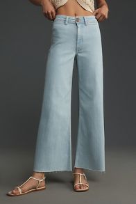 Slide View: 2: The Ettie High-Rise Crop Wide-Leg Jeans by Maeve