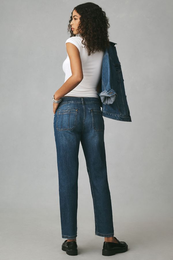 Slide View: 2: Pilcro The Wanderer Mid-Rise Relaxed-Leg Jeans