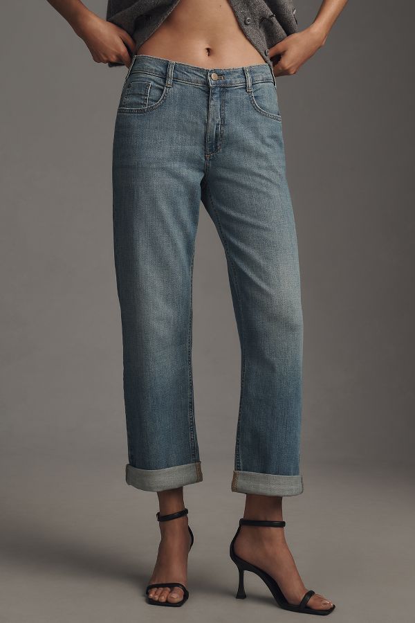 Slide View: 2: Pilcro Baggy Slim Boyfriend High-Rise Relaxed Jeans