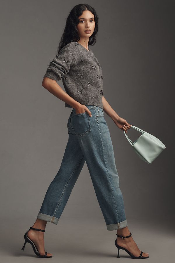 Slide View: 5: Pilcro Baggy Slim Boyfriend High-Rise Relaxed Jeans