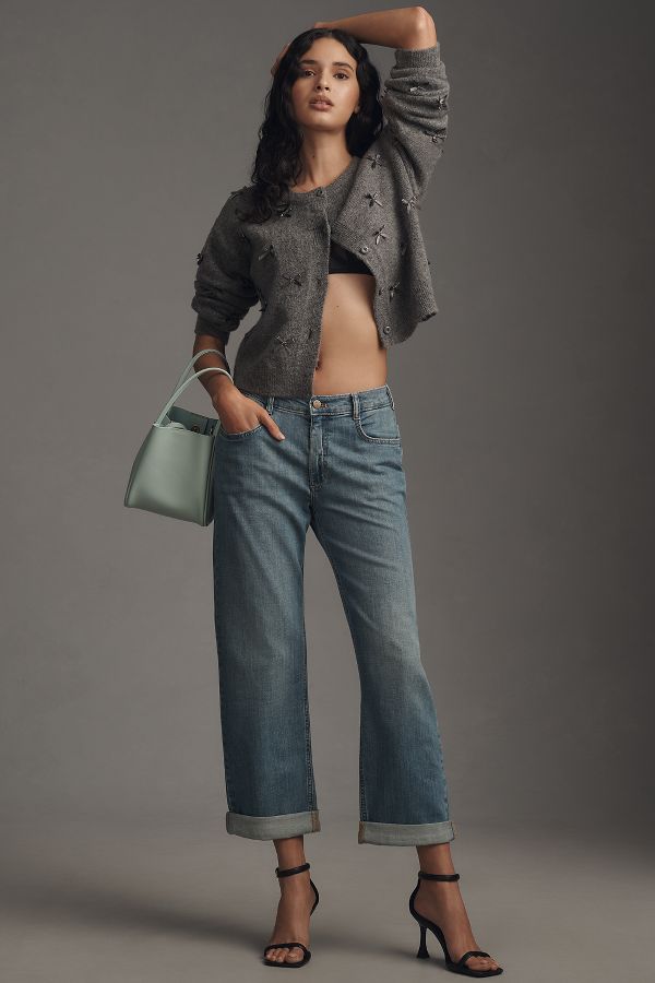 Slide View: 1: Pilcro Baggy Slim Boyfriend High-Rise Relaxed Jeans