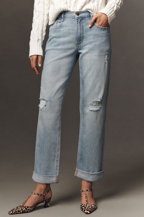 Slide View: 4: Pilcro Baggy Slim Boyfriend High-Rise Relaxed Jeans