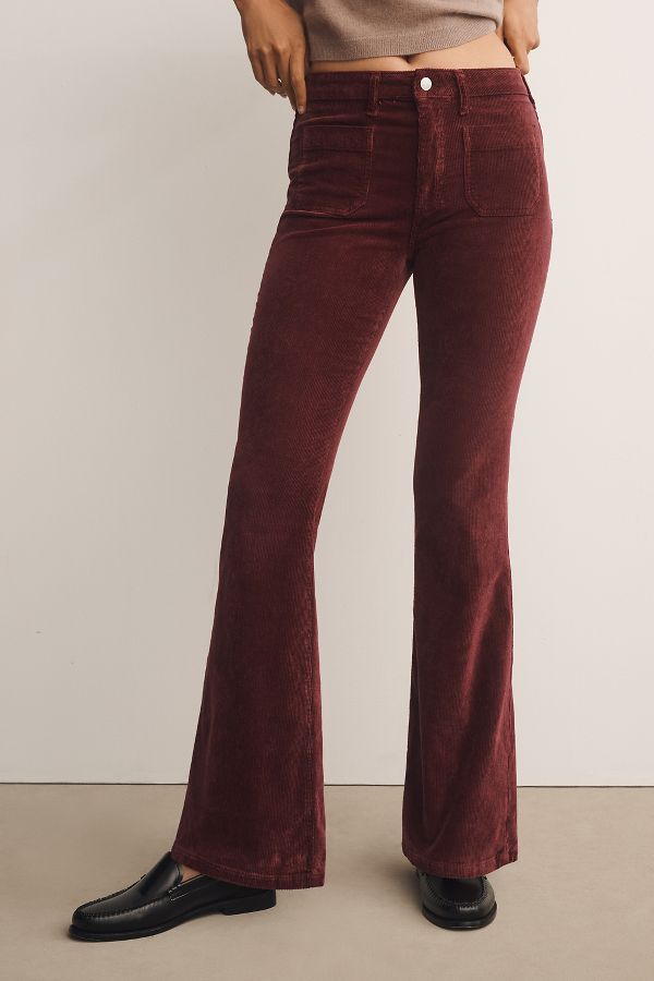 Slide View: 2: The Icon Corduroy Flare Jeans by Pilcro: Mid-Rise Edition