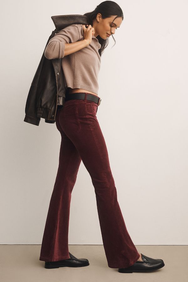 Slide View: 3: The Icon Corduroy Flare Jeans by Pilcro: Mid-Rise Edition