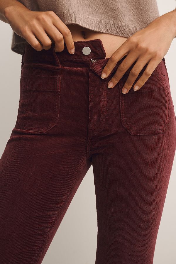 Slide View: 4: The Icon Corduroy Flare Jeans by Pilcro: Mid-Rise Edition