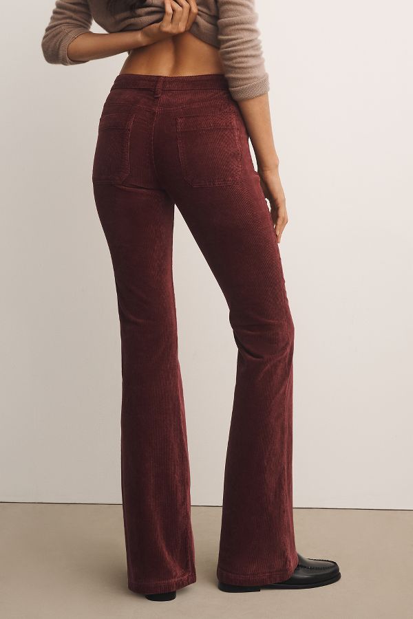 Slide View: 5: The Icon Corduroy Flare Jeans by Pilcro: Mid-Rise Edition