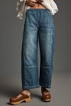 Thumbnail View 2: The Izzie Relaxed Pull-On Barrel Jeans by Pilcro