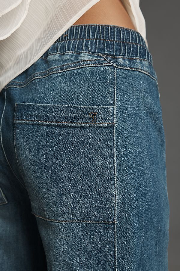 Slide View: 4: The Izzie Relaxed Pull-On Barrel Jeans by Pilcro