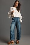 Thumbnail View 1: The Izzie Relaxed Pull-On Barrel Jeans by Pilcro