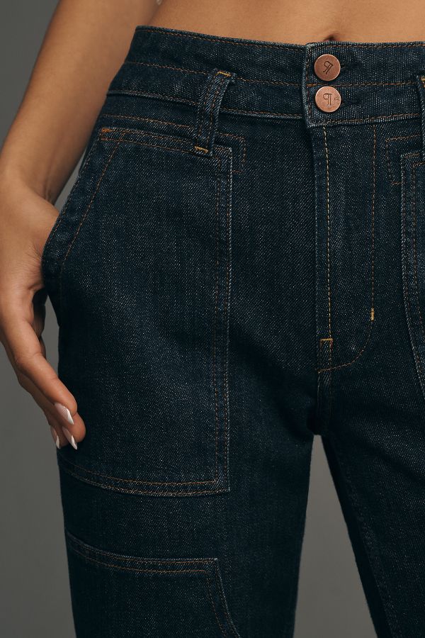 Slide View: 5: The Wanderer Mid-Rise Relaxed-Leg Jeans by Pilcro