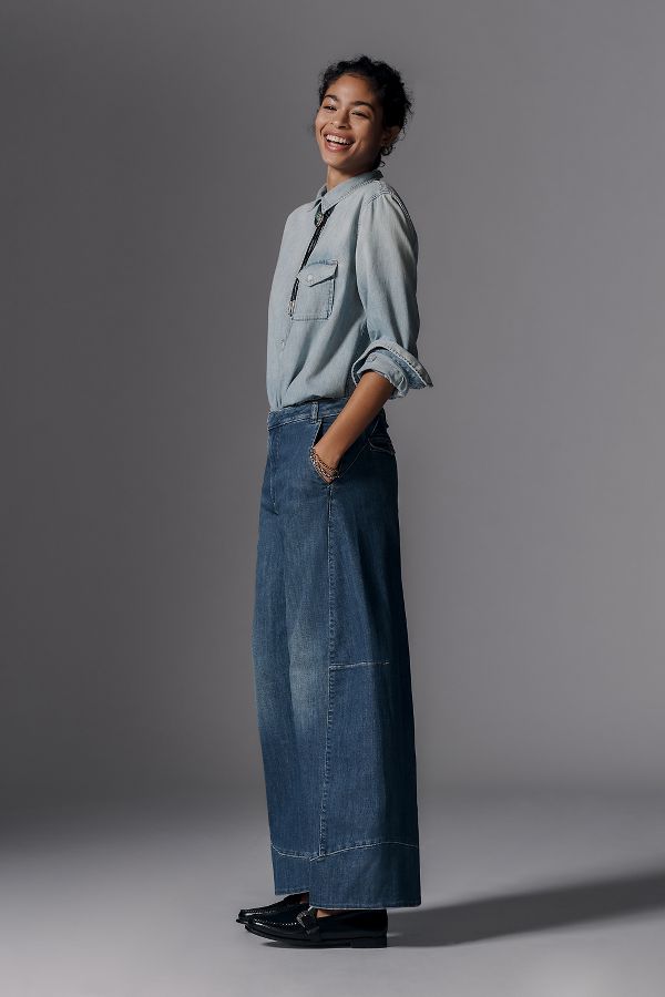 Slide View: 3: Pilcro Full Curve High-Rise Wide-Leg Jeans