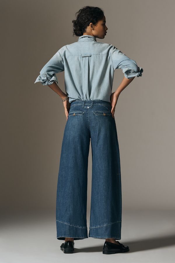 Slide View: 2: Pilcro Full Curve High-Rise Wide-Leg Jeans