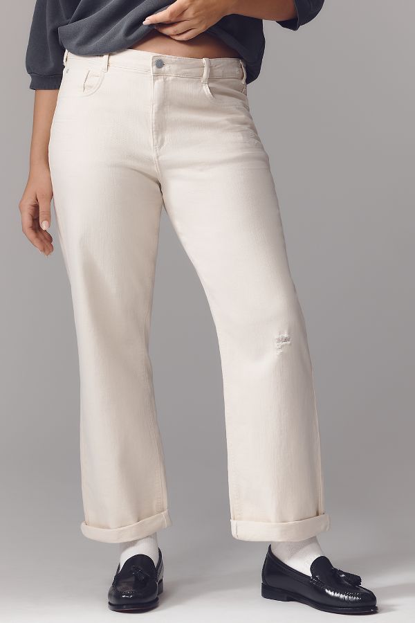 Slide View: 6: Pilcro Baggy Boyfriend High-Rise Relaxed Jeans