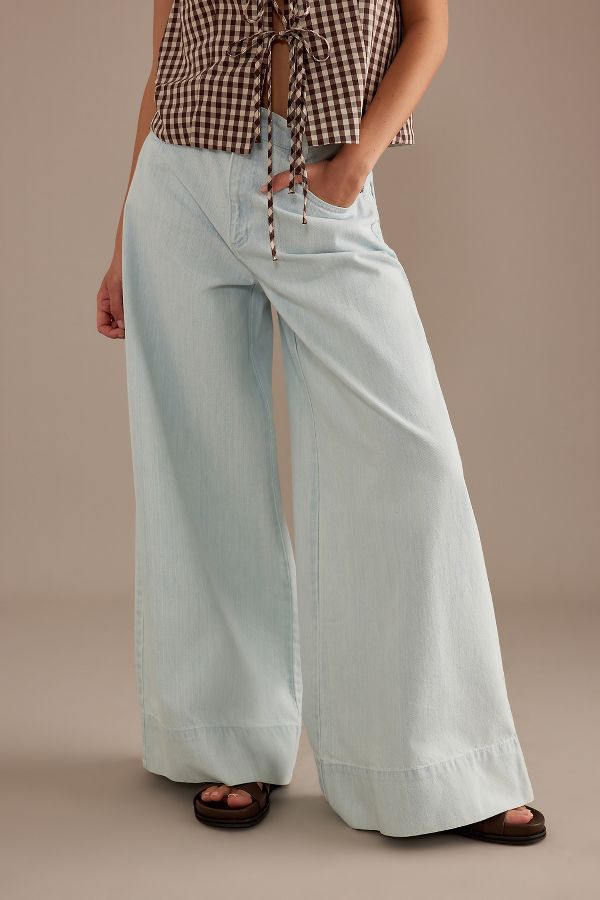 Vista diapositiva: 3: ALIGNE Marsh Mid-Rise Wide-Leg Jeans