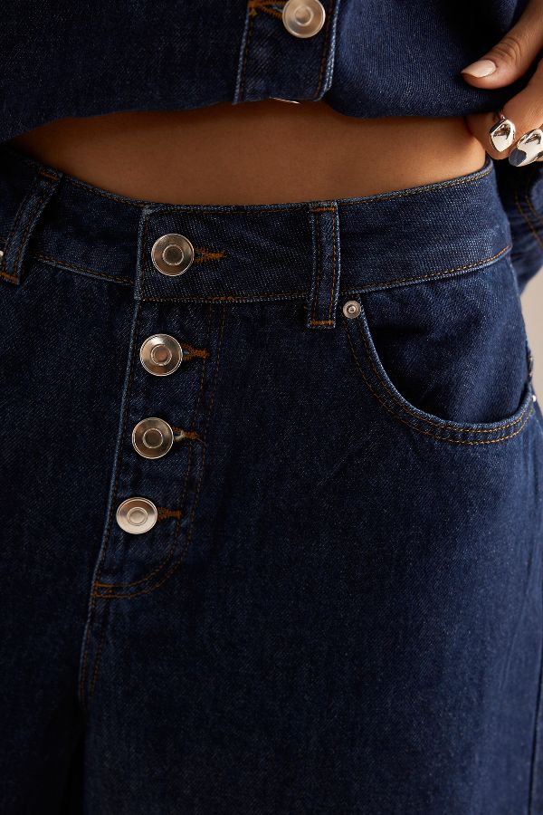 Slide View: 4: ALIGNE Miles Denim Culottes