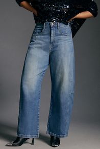 Slide View: 6: The Kenna Mid-Rise Heritage Barrel Jeans by Pilcro